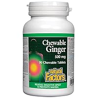 Natural Factors Chewable Ginger 500Mg, 90 CT