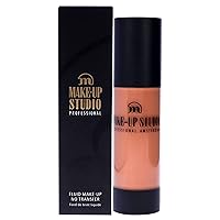 Fluid Foundation No Transfer- Creates A Soft-Focus, Velvety Natural Finish- Delivers Long-Wearing Light To Medium Coverage- Wb4 Golden Olive- 1.18 Oz, (S0658/GO)