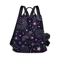 ALAZA Space Galaxy Constellation Backpack Purse for Women Anti Theft Fashion Back Pack Shoulder Bag
