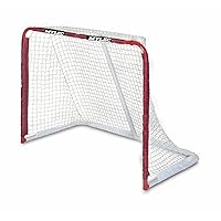Mylec Easy Assemble Steel Hockey Goal for Indoor + Outdoor - 52” x 43” x 28” - 17 pounds - Light + Portable