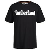 Timberland Boys' Short Sleeve Graphic Crew Neck T-Shirt, Black Iconic, 10-12