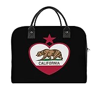California Republic Flag Travel Tote Bag Large Capacity Laptop Bags Beach Handbag Lightweight Crossbody Shoulder Bags for Office