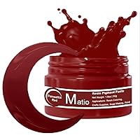Matio Poinsettia Red Resin Pigment Paste, 1.8oz/50g Resin Color Pigment Dye Opaque Epoxy Resin Tint Higher Concentrated Colorant for Resin Crafts Coloring,Tumbler,Paint,Jewelry,3D Flower Resin Coaster