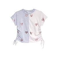 Girls' Two Tone Short Sleeve Shirt