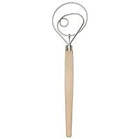 Mrs. Anderson’s Baking Dough Whisk, 18/8 Stainless Steel Blade, 12-inches