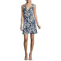 Nicole Miller New York Women's Fit and Flare Dress with Embroidery