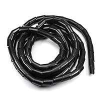 Othmro Spiral Cable Wrap Spiral Wire Wrap Cord for Computer Electrical Wire Organizer Sleeve(Dia 20MM-Length 2.8M Black)