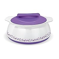 MILTON Exotique Insulated Hot-Pot Food Server Casserole with Stainless Steel Insert Keeps Food Warm/Cold for Hours - 1.0 Lt