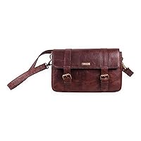 Vintage Genuine Leather Crossbody Bag For Women, Sling Ladies Bags, Travel Shoulder Bag, Leather Handbag Office Bag, Leather Satchel Bag