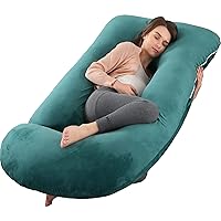 BATTOP Pregnancy Pillows for Sleeping,Full Body Maternity Pillow with Removable Cover,Support for Back,HIPS,Legs,Belly for Pregnant Women,Pregnancy Must Haves