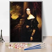 DIY Oil Painting Kit,Portrait of Am Lie of Leuchtenberg Painting by Franz Xaver Winterhalter Arts Craft for Home Wall Decor