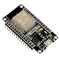 ESP-WROOM-32 ESP32 ESP-32S Development Board 2.4GHz Dual-Mode WiFi + Bluetooth Dual Cores Microcontroller Processor Integrated with Antenna RF AMP Filter AP STA Compatible with Arduino IDE (1 PCS)