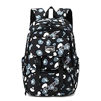 Kawaii Backpack Aesthetic Backpack Backpacks with Cute Pendant, Adorable Shoulder Bag (Black Smile)