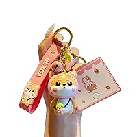 BEXOA Cute keychain Kawaii Anime Keychains Accessories, Shiba Inu Handbag Charms Car Cartoon Key Chain for Girl Women