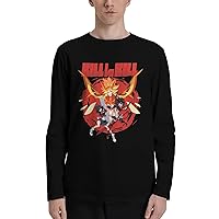 Anime Kill La Kill T Shirt Mens Summer Round Neck Clothes Casual Long Sleeve Tee Black