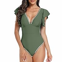 One Piece Swimsuit Women Tummy Control One Piece Swimsuits Plus Size One Piece Bathing Suit for Women One Piece Bathing Suits for Women Bathing Suit for Women High Waisted Multi L