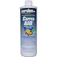 Copper-AID External Parasite Treatment for Aquarium Fish – Cures Ich, Velvet, and Parasites on Freshwater and Saltwater Fish, 16-Ounces