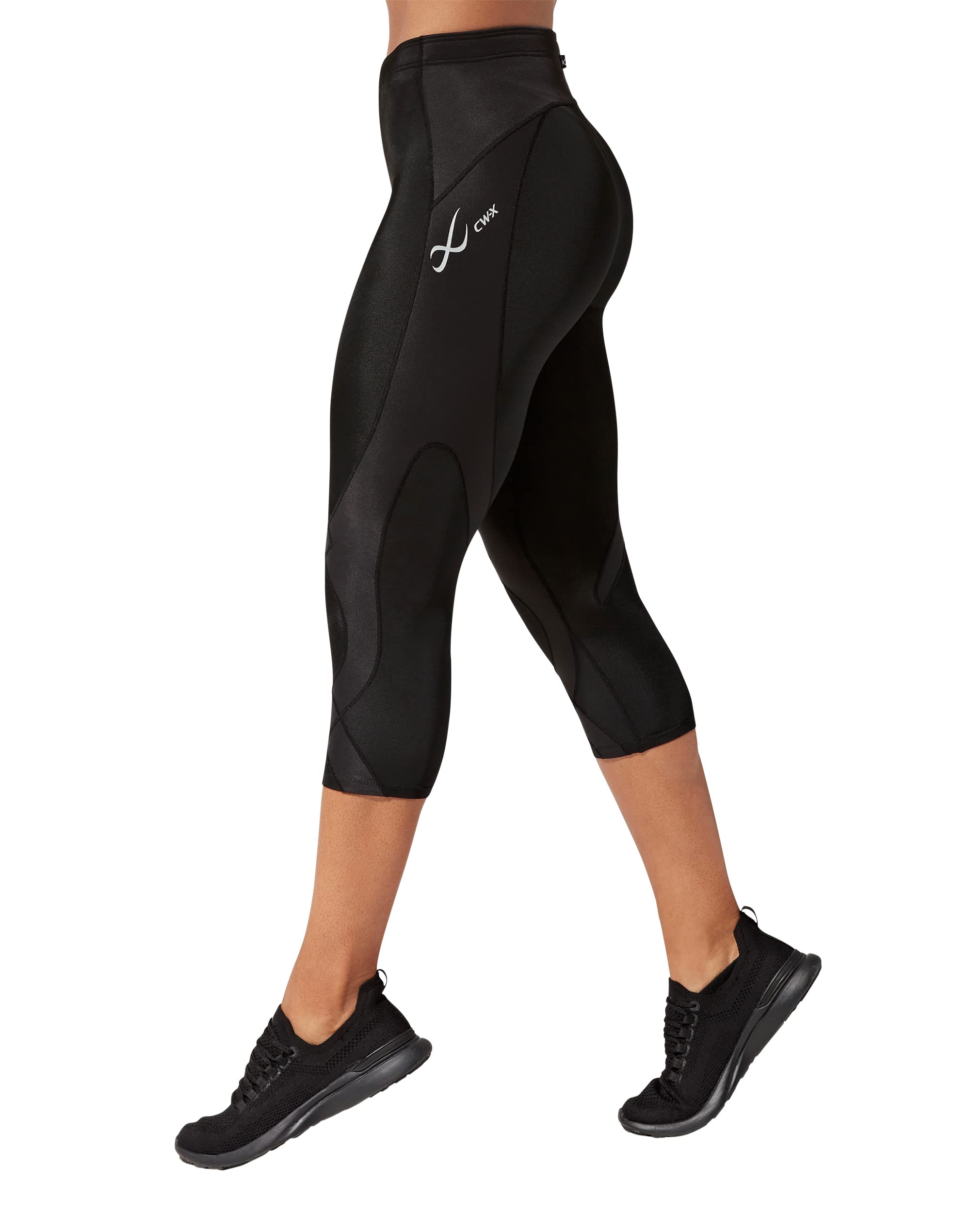 CW-X Women's Stabilyx Joint Support 3/4 Capri Compression Tight