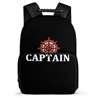Captain's Rudder 16 Inch Backpack Laptop Backpack Shoulder Bag Daypack with Adjustable Strap for Casual Travel