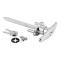Prime-Line GD 52169 Keyed T-Handle, 5/16 In. x 4-5/8 In. Square Shaft, Diecast Construction, Chrome