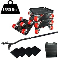 Furniture-Dolly-Furniture-Movers with-5-Wheels, Furniture Sliders Lifters Tool Set for Moving Heavy Duty, Furniture Dollies, Max Capacity 1650Ib