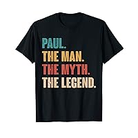 Paul The Man The Myth The Legend Retro Gift for Paul T-Shirt