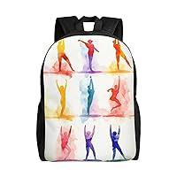 Laptop Backpack for Women Men Lightweight Daypack With Side Mesh Pockets Gymnastics Game Backpacks
