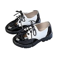 Spring and Summer New Soft and Lightweight Rubber Sole Lace Up Glossy Fashion Children's Shoes Toddler Girl Summer Shoes