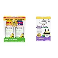 Kids Cough + Mucus Day/Night Value Pack for Children 2-6 with Dark Honey, Ivy Leaf, Zinc & Baby Cough Syrup + Immune with Organic Agave + Zinc; Natural Grape Flavor; 2 Fl Oz for Babies 6+
