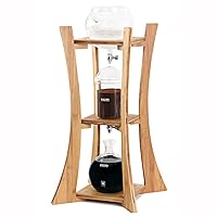 DUTCH Cold Brew Coffee Iced Coffee Maker For 15 People 1500ml Wooden Tower Home Drip Dutch Machine (Natural)