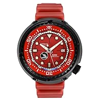 Amoy Mens Diver Watches Tuna Titanium Automatic Mechanical Wristwatch Military 500M Water Resistant C3 Luminous NH35 Sapphire Bezel