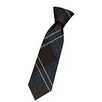 Boys All Wool Tie Woven And Made in Scotland in Chisholm Hunting Ancient Tartan