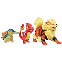 Pokémon Battle Figure, Fire Theme with 3 Pack Cyndaquil, Charmeleon, Arcanine - 4.5-inch Arcanine Figure, 3-inch Charmeleon Figure, 2-inch Cyndaquil - Toys for Kids Fans - Amazon Exclusive