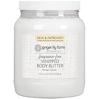 Botanicals Whipped Body Butter for Dry Skin, Ultra-Hydrating, 100% Vegan & Cruelty-Free, Fragrance-Free, 59 Ounces