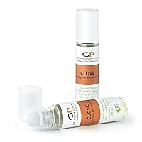 Clove Essential Oil Essential Oil 10ml Roller Bottle Roll-On Single Oil, Pre-Diluted and Ready-to-Apply, 100% Pure and Therapeutic-Quality, 10mL .33 Oz, Pack of (2) by Grand Parfums