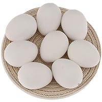 8pcs Artificial Lifelike Simulation White Foam Chicken Eggs Fake Food Toy Home Kitchen Party Decoration