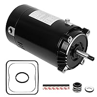 UST1102 Pool Pump Motor, LIRIUDA 1 Hp Century Up-Rated Round Flange Replacement Motors w/Seal for Swimming Pool Pumps Hayward Super, Super II, Max-Flow Single Speed 56J Frame,115/230V 3450 RPM 60HZ