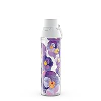 Tervis Watercolor Pansy Made in USA Double Walled Insulated Tumbler Travel Cup Keeps Drinks Cold & Hot, 24oz Venture Lite Water Bottles, Classic