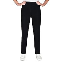 Alfred Dunner Womens Petite Super Stretch Mid-Rise Average Length Pant