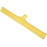 SPARTA 3656704 Plastic Floor Squeegee, Shower Squeegee, Heavy Duty Squeegee With Rubber Blade For Windows, Glass, Shower Doors, Floors, Windshields, 20 Inches, Yellow, (Pack of 6)