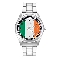 Ireland Flag Men's Bracelet Watch Business Dress Quartz Watches Wrist Watch for Women Gift