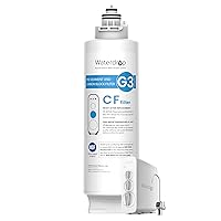 Waterdrop WD-G3-CF Filter, Replacement for WD-G3-W, WD-G3P600 and WD-G3P800-W Reverse Osmosis System, 6-month Lifetime