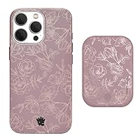 Velvet Caviar iPhone 15 Pro Max Case + MagSafe Battery Pack - Floral Flower (Bundle)