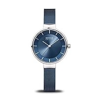 BERING Women's Watch Solar Movement - Solar Collection with Stainless Steel and Sapphire Crystal 14631-XXX Bracelet Watches - Waterproof: 5 ATM