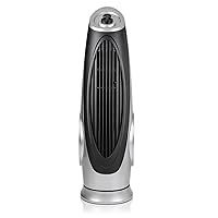 Ovente Portable Electric 30.4 Inch 90° Oscillating Tower Fan with 3 Speeds controlled by Manual Analog Knob with Low-Noise Technology Cool Air Breeze, Indoor, Bedroom, Home, Office, Silver TF87S