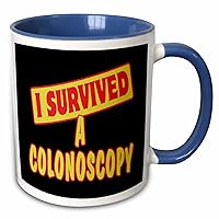 3dRose I Survived A Colonoscopy Survial Pride And Humor Design - Mugs (mug_117589_6)