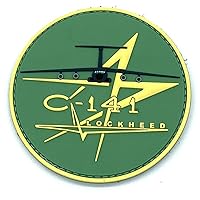 Lockheed Martin® C-141 Starlifter (Ashtray) PVC Patch – With Hook and Loop, Officially Licensed, 3