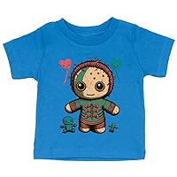Cute Doll Baby Jersey T-Shirt - Graphic Art Baby T-Shirt - Cartoon T-Shirt for Babies