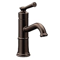 Belfield Oil Rubbed Bronze One-Handle Bathroom Sink Faucet with Drain Assembly and Optional Deckplate, 6402ORB