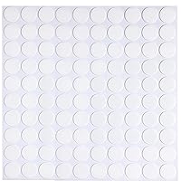 100 Pcs Double Sided Adhesive Dots Removable Waterproof Clear Glue 10 mm Round Sticky Tack Putty for Art, Crafts, Scrapping, Decoration